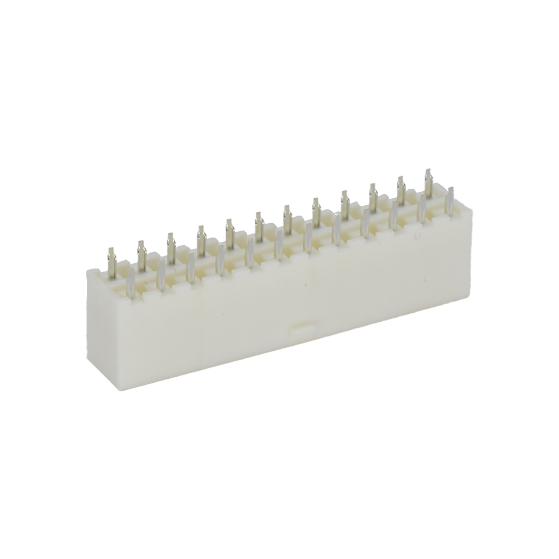 C4201线对线连接器Pitch 4.20mm双排 180°DIP Wafer 空心针2X12PinPA66,94V-0 本色 亮锡